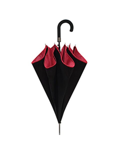 Schwarz/roter automatischer Regenschirm