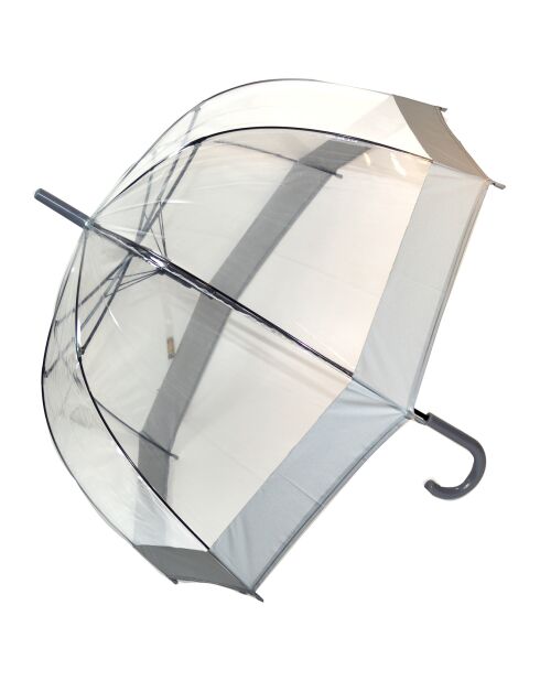 Parapluie transparent/argenté