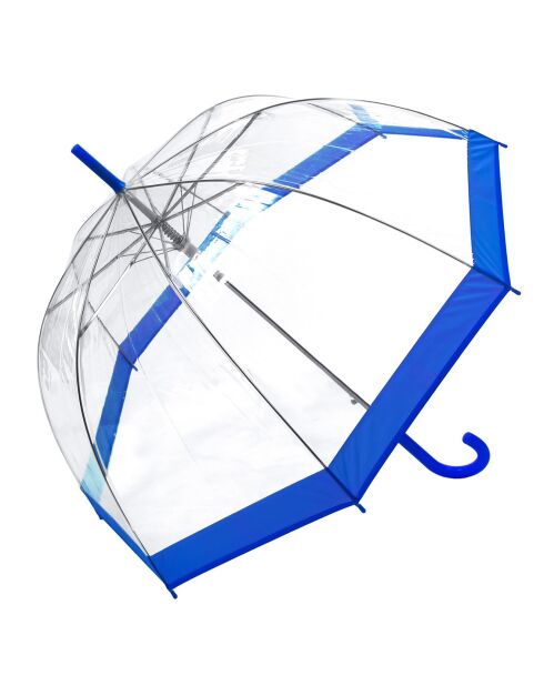 Parapluie transparent/bleu
