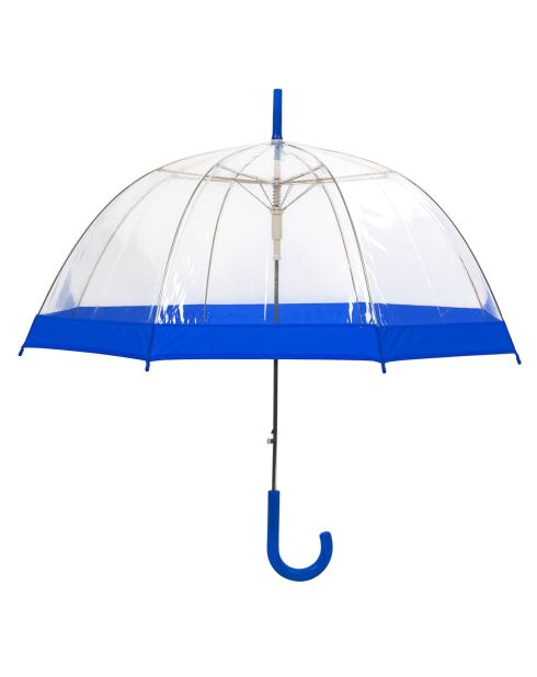 Parapluie transparent/bleu