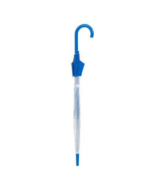 Parapluie transparent/bleu