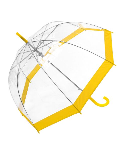 Parapluie transparent/jaune