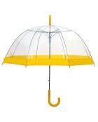 Parapluie transparent/jaune