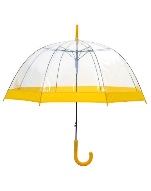 Parapluie transparent/jaune