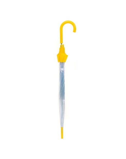 Parapluie transparent/jaune