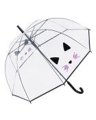 Parapluie transparent/noir