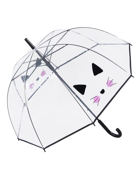 Parapluie transparent/noir
