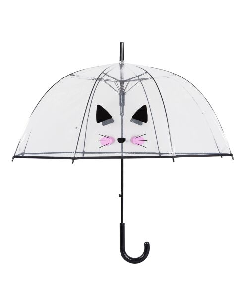 Parapluie transparent/noir
