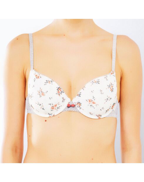 Soutien-gorge Coques Alexandria à motifs écru