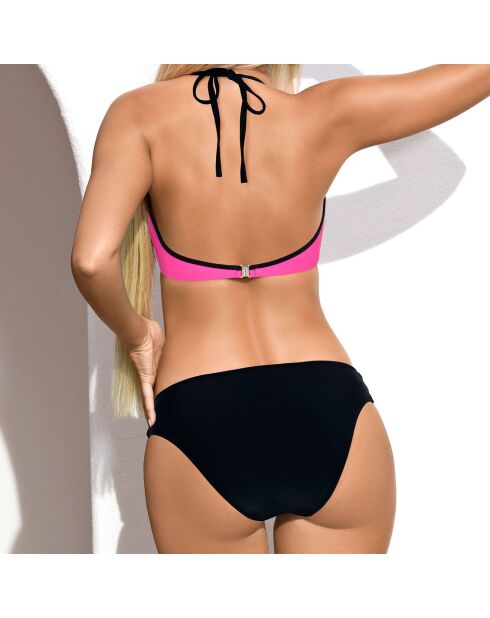 Maillot de Bain 2 Pièces Klo rose/noir