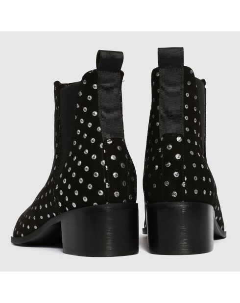Chelsea boots en Velours de Cuir Northern Star noires