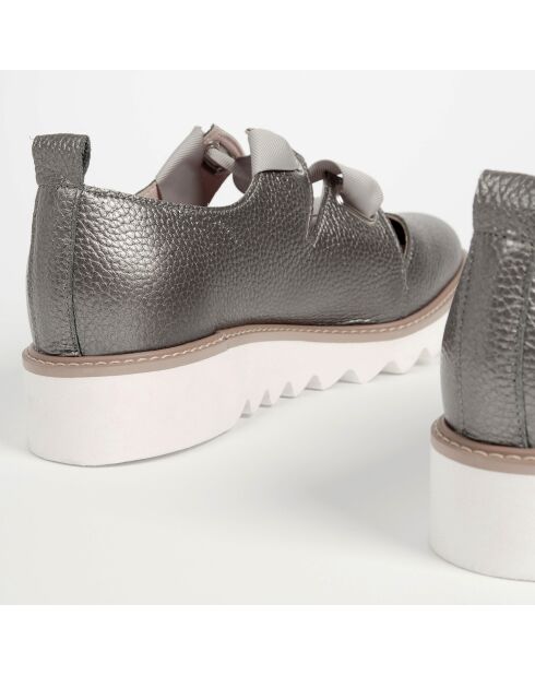 Derbies en Cuir Summer in the City grises