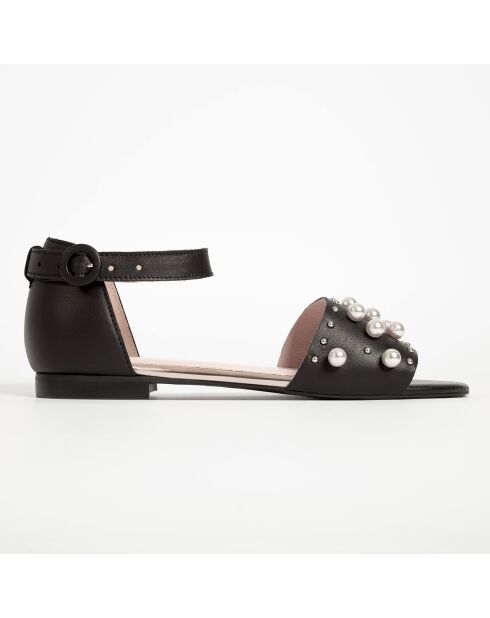 Sandali neri High Society in pelle