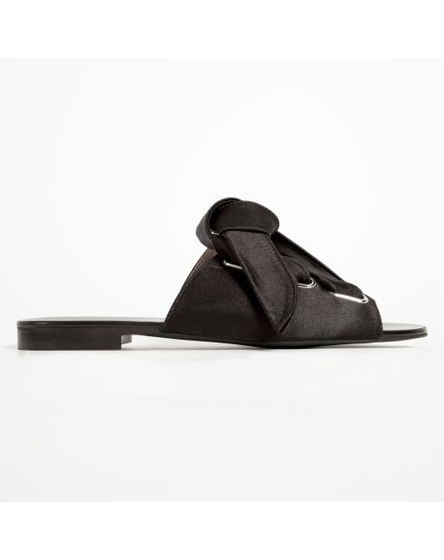 Mules Zen Zone in raso nero