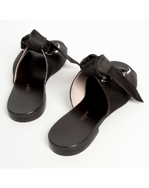 Mules Zen Zone in raso nero