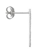 Boucles d'oreilles Straight Diamants 0.10 ct or blanc