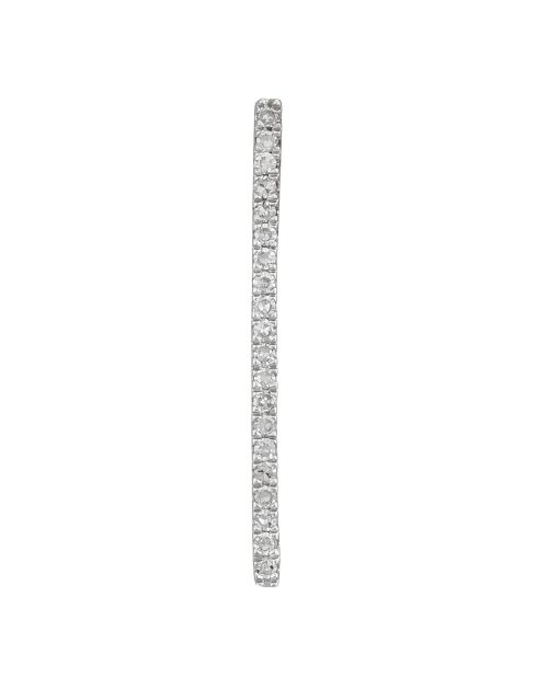 Boucles d'oreilles Straight Diamants 0.10 ct or blanc