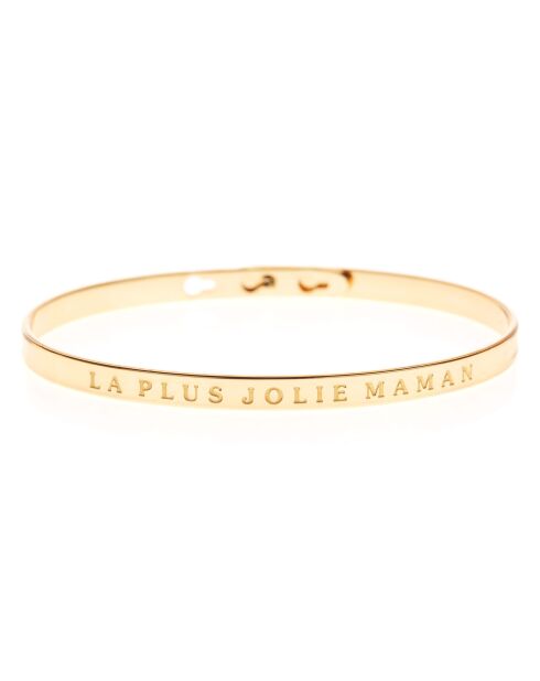La Plus Jolie Maman Armband aus goldfarbenem Messing