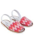 Roze Zig Zag Fiesta lederen Avarcas