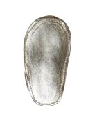 Sandali in pelle floreale gialla