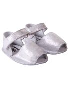 Zilveren magische leren sandalen