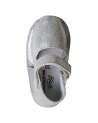 Zilveren magische leren sandalen