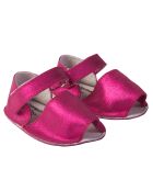 Magische fuchsiafarbene Ledersandalen