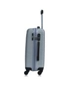 Munich Long Stay Koffer met 4 enkele wielen 70 cm zilver