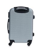 Munich Long Stay Koffer met 4 enkele wielen 70 cm zilver