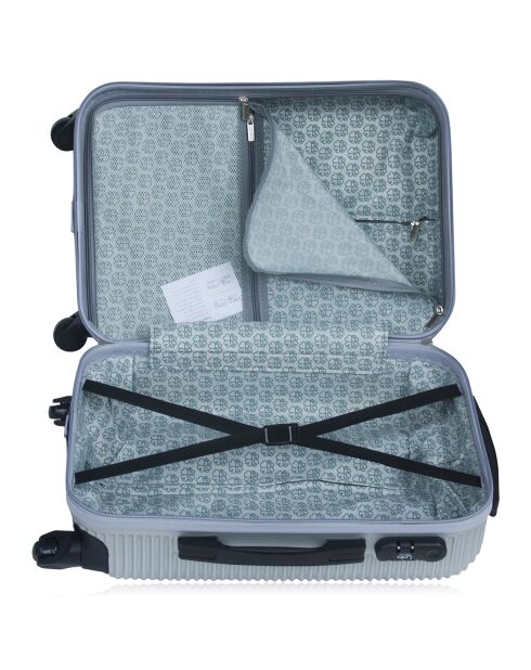 Munich Long Stay Koffer mit 4 Einzelrädern 70 cm silber