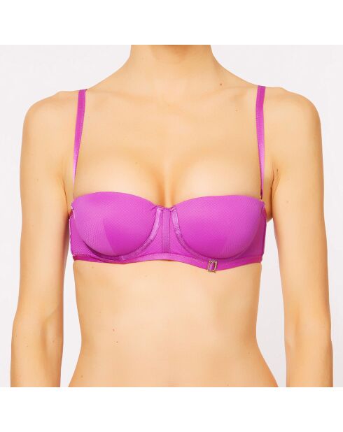 Haut de maillot push-up bandeau Swim-Essence violet