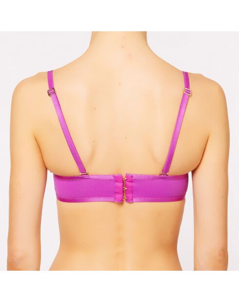 Swim-Essence paarse push-up bikinitop met hoofdband