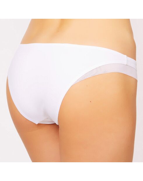Bas de Maillot Graphique Couture blanc