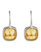 Boucles d'oreilles Ella Topaze en laiton argenté