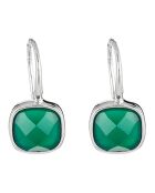 Boucles d'oreilles Ella Agate en laiton