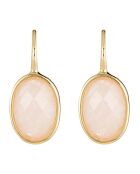 Boucles d'oreilles Lisa Quartz en laiton doré