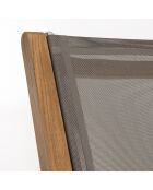 2 Fauteuils pliants Fun teck - 55x65x88 cm