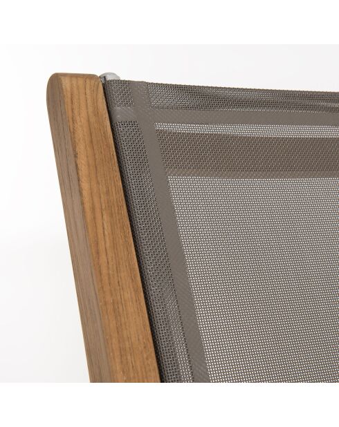 2 leuke teakhouten vouwfauteuils - 55x65x88 cm