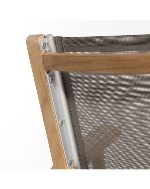 2 leuke teakhouten vouwfauteuils - 55x65x88 cm