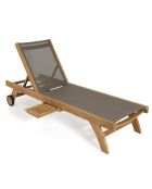 Bain de soleil Fun teck - 198x62.5x35 cm