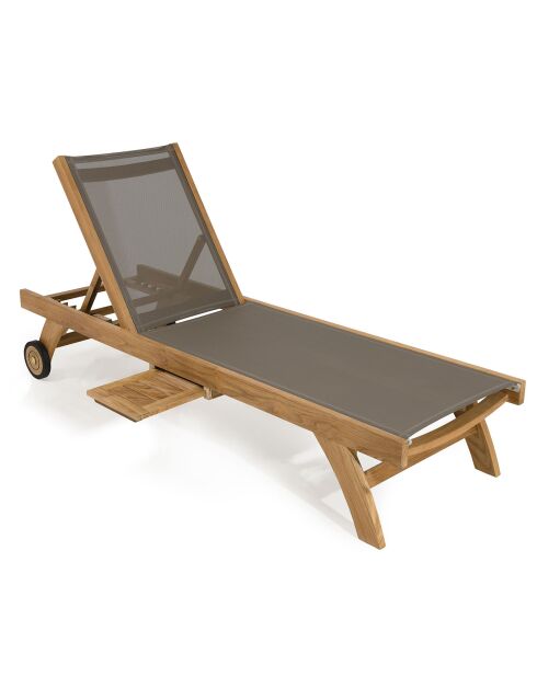 Bain de soleil Fun teck - 198x62.5x35 cm