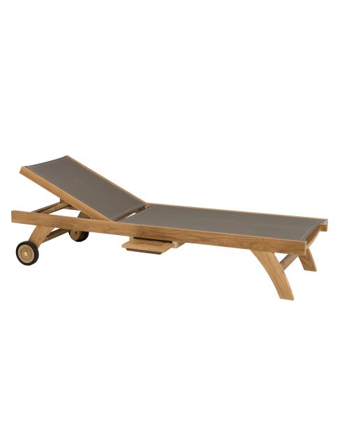 Bain de soleil Fun teck - 198x62.5x35 cm