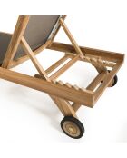 Bain de soleil Fun teck - 198x62.5x35 cm