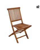 2 Chaises Maeva teck - 45x60x90 cm