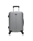 3 silberne 4-Rad-Koffer von Fogo 49/59/69 cm