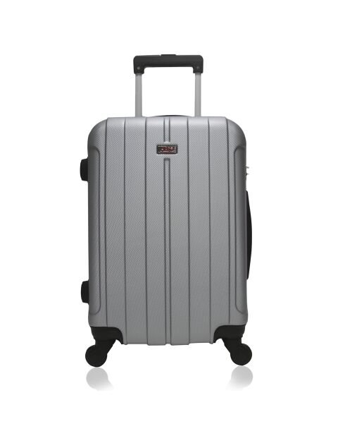 Valise Moyen Séjour 4 roues simples 59 cm Fogo argentée