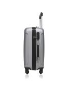 Valise Cabine XXS 4 roues simple 49 cm Fogo argentée