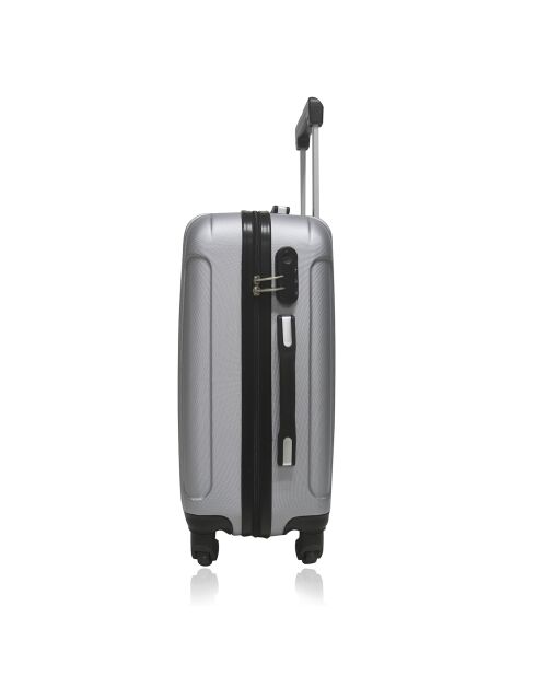 Valise Cabine XXS 4 roues simple 49 cm Fogo argentée