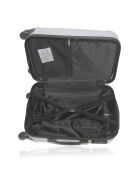 Valise Cabine XXS 4 roues simple 49 cm Fogo argentée