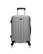 Valise Cabine XXS 4 roues simple 49 cm Fogo argentée